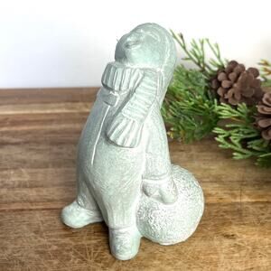 2003 Isabel Bloom Girl Boy Catching Snowflakes Concrete Sculpture Signed Retired